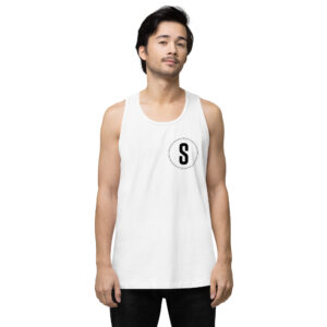 Saturo Sounds "S" Men’s seasonal premium tank top - White